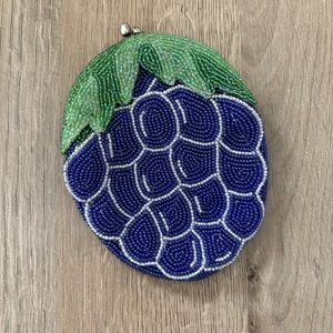 VINTAGE | Fruit Coin Purse | vintage whimsy girly beaded handmade